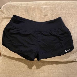 Women’s black Nike swim shorts medium